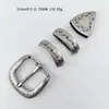 Hebilla de Cinturón de Metal con Patrón Étnico Dh Europeo y Americano Seleccionado Cuidadosamente Aleación de Tangcao de Alto Grado Estilo Chino Cinturón de 3.0 cm Juego de Cuatro Piezas