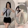 Lencería Sexy Uniforme Traje de Tentación Juego de Roles Ropa Sexy Pijama Qqny Conjunto de Uniforme Escolar Estilo Dulce