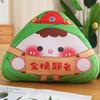 2025 Festival del Bote del Dragón Almohada de Dumpling de Arroz Artificial Juguete de Peluche Muñeco de Tela Estampada Muñeco Regalo para Eventos Se Puede Estampar con Logotipo