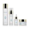 Frasco de conjunto por atacado 30ml frasco conta-gotas de essência 60 / 150ml frasco de loção de cuidados com a pele de vidro fosco frasco de creme de 50g