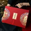 Nueva Caja de Regalo Magnética de Dulces Estilo Chino para Bodas y Compromisos, Caja Vacía con Tapa Abatible, Regalo Souvenir Práctico, Caja Dura de Regalo de Agradecimiento, Caja Portátil