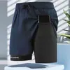 Pantalones cortos de running talla grande para hombre y mujer, finos de verano, nuevos, de secado rápido, para entrenamiento, fitness, pantalones casuales deportivos