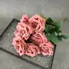 Flores Artificiales con 9 Cabezas de Rosa en Forma de Diamante, Adecuadas para Decoraciones de Hotel y Restaurante, Arreglos de Pasillo, Montajes de Boda y Decoraciones de Escenario