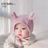 Gorro de Bebé Primavera y Otoño Bebé Lindo Súper Lindo Otoño e Invierno Protección para los Oídos de Bebé Recién Nacido Bebé Femenino Gorro Fetal Niño