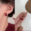 Aguja de plata 925, diseño de nicho, aretes de puesto de mercado nocturno, fuente mayorista, aretes de moda estilo coreano, aretes populares