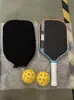 Raquete de Pickleball de Fibra de Carbono T700 Modelo Igual de Alta Qualidade com Textura de Tecido Fosca Especial para Competição Marca Grande Quarta Geração Modelo Igual