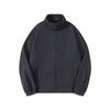 Sudadera con cremallera y cuello alto de doble cara de forro polar para hombre, de punto cruzado, cárdigan de otoño e invierno, chaqueta de forro polar con forro de forro polar, chaqueta holgada informal