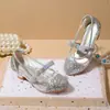 Novo Estilo de Outono Sapatos de Princesa com Lantejoulas para Meninas Performance de Dança Infantil Salto Alto Sapato Único Infantil Duas Formas de Usar