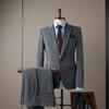 Conjunto de Terno Masculino para Noivo, Casamento e Padrinhos, Traje Formal de Negócios, Estilo Coreano, Terno Preto de Três Peças, Sensação de Alto Padrão