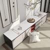 Novo estilo chinês flor e pássaro PU couro TV armário de pano tapete de mesa luz de luxo casa impermeável à prova de óleo descartável pano de mesa de jantar