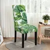Fundas de silla impresas transfronterizas, fundas de silla de comedor elásticas de cobertura total, fundas de silla elásticas para mesas y sillas de comedor de hotel