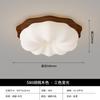 Lámpara de Techo para Dormitorio, Estilo Vintage Wabi-Sabi, Popular en Redes Sociales, Casa de Huéspedes, Estilo Madera Natural, Color Nogal, Madera Maciza Estudio, Lámpara Calabaza