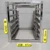 Rejilla de Horneado Espesada de Acero Inoxidable, Carro de Horneado Móvil, Rejilla Estable para Pan, Rejilla de Secado de Bandejas Múltiples, Carrito Comercial para Pasteles