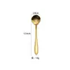 Cuchara de Café Dorada de Flor de Cerezo Espesa de Acero Inoxidable Transfronteriza, Cuchara para Remover, Taza de Agua, Nido de Pájaro, Flor de Postre, Cuchara Souvenir