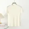 Camiseta Feminina de Manga Curta com Gola Alta Meia-Boca em Lã Tencel, Cor Lisa, Elástica, Caimento Justo, Camiseta Base para Ir ao Trabalho e Usar em Casa, Gola Alta Meia-Boca