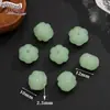 Acessórios de vidro atacado pingente de bagel jade falso jade branco jade verde claro cartão nada colar verde escuro pulseira DIY pendente