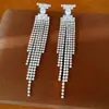 Aretes de aguja plateada con diamantes, diseño de flor ovalada de resina y gota de agua, estilo retro vintage, aretes versátiles