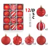 Bola de Natal nova transfronteiriça Pingente de árvore de Natal Bola pintada Bola em forma de decoração de pinheiro Acessórios de decoração de Natal