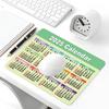 Calendário Inglês 2025 Ano da Cobra tamanho pequeno Mouse Pad Escritório de Comércio Exterior Teclado Pad Antiderrapante Amazon Presente Mesa Mat