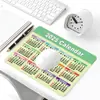 Calendario Inglés 2025 Año del Serpiente Alfombrilla de Ratón Pequeña Oficina de Comercio Exterior Alfombrilla para Teclado Antideslizante Regalo de Amazon Alfombrilla de Escritorio