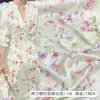 Tela Satinada Elástica de Seda de Morera Estampado Floral Tela Cero Tela para Vestido Cheongsam