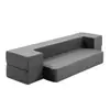 Silla Cama Plegable Hotel Ocio Sin Marco Sala de Estar Espuma Completa Dormitorio Espuma Empaquetada al Vacío Compresión Sillón Sofá Portátil