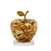 Manualidades de Manzana Navideña 24K Oficina en Casa Dinero de la Suerte Shuang Dan Regalos de Negocios Adornos de Manzana de Pan de Oro