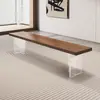 Banco de Madeira Maciça 2025 Novo Modelo para Sala de Estar de Casa, Pode Ser Usado como Banco de Mesa de Jantar, Banco para Trocar Sapatos, Banco Moderno Simples para o Pé da Cama