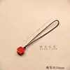 Ventas Directas de Fábrica Tendencia Nacional Colgante Rojo Cinnabar Flor de Ciruelo Diseño Original Accesorios de Joyería Lanyard para Marcapáginas de Teléfono Móvil