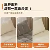 Bonita Cama Sofá Extensible Color Crema para Apartamentos Pequeños, Sofá Cama Plegable para el Hogar Dos en Uno para la Sala de Estar, Estilo Puff para la Familia