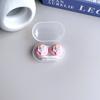 Estojo de lentes de contato simples e fofo mini compacto caixa de cuidados caixa companheira de armazenamento de lentes de contato PP-X21