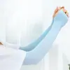Mangas de brazo de verano con protección solar para hombre, holgadas y transpirables, nuevo modelo 2026, mangas de brazo para mujer, protección UV, mangas de mano de seda de hielo
