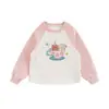 Sudadera para Niña Wuli Bu Yi Estilo Nuevo 2026 Más Terciopelo Cálido Almacenamiento de Calor Dibujos Animados Top Niña Lindo Ropa de Invierno