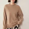 Novidade Outono e Inverno 2026 Tricô de Caxemira Feminino, Solto e Versátil, Tricô Emagrecedor e Elegante, Suéter de Outono e Inverno
