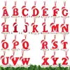 Sombreros de Navidad Creativos de Santa Claus Transfronterizos con 26 Decoraciones de Letras Inglesas, Adornos de Bendición para Árbol de Navidad de Cartón Espuma