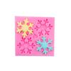 Nuevo Juego de 4 Piezas Decoración para Pastel de Fondant Nieve Grande Navideña Molde de Chocolate Herramienta para Hornear DIY