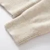 Cárdigan de Punto con Cremallera y Cuello de Solapa de Cachemira de Color Sólido para Otoño e Invierno para Mujer, Jersey Exterior de Cachemira