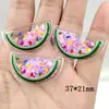 Acessórios de frutas de areia movediça cor mista PVC transparente impressão de lantejoulas fruta acessórios de cabelo infantis acessórios de moda acessórios