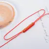 Nudo de Linterna Enrollado Semiterminado Pulsera Trenzada Hecha a Mano Cuentas Espaciadoras Collar Accesorios para Joyería DIY Hebilla de Ajuste de Colgante Pequeño