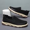 Zapatos de hombre de talla grande transfronterizos nuevos mocasines huecos de un pie malla transpirable ligeros suela gruesa punta redonda delgada zapatos de hombre