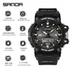 Fabricante Sanda al por mayor Reloj Electrónico para Estudiantes Deportivo Impermeable Luminoso Personalizado Reloj con Despertador Multifunción de Moda