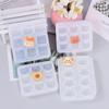 Molde de silicona para galletas con forma de mini cabeza de animalito, ideal para hornear pasteles de chocolate y plegados.