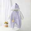 Ropa de abrigo de otoño, ropa de bebé súper linda, mameluco de moda estilo coreano, cortavientos elegante para bebés niñas, perfecto para salidas después del primer mes