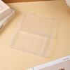 Caja de Plástico Transparente Rectangular Fija Caja Grande de 2 Compartimentos con Divisor para Pinceles, Partes de Caja de Papelería, Accesorios y Caja de Almacenamiento para Equipo de Pesca