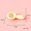 Novo Urso de Manteiga Fofo Louça Realista Casa de Bonecas em Miniatura DIY Mini Prato de Jantar Torrada Comida Brinquedo Pequeno Ornamento