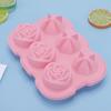 Forma de Gelo Rosa para Alvenaria Mais Vendida Transfronteiriça Caixa de Gelo Doméstica Bola de Gelo para Whisky Cubo de Gelo Molde de Gelo Forma de Gelo de Silicone
