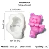 Dança do Leão Urso Mousse Fondant Bolo Vela Perfumada de Chocolate Molde de Silicone DIY Gesso Resina Ornamento Molde