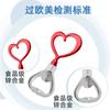 Abridor de botellas de vino con forma de corazón rojo torcido, ideal para San Valentín, con diseño de explosión de Amazon y cuchillo de caballito de mar.