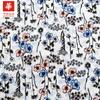 Tela de algodón estampada floral pequeña pastoral floral ropa de mujer camisa de vestir tela para cortinas en stock venta al por mayor