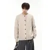 Elegante y favorecedor cárdigan de punto con botones para mujer, colección primavera/otoño 2026, talla grande, cuello redondo, corte holgado, chaqueta suéter suave y cómoda